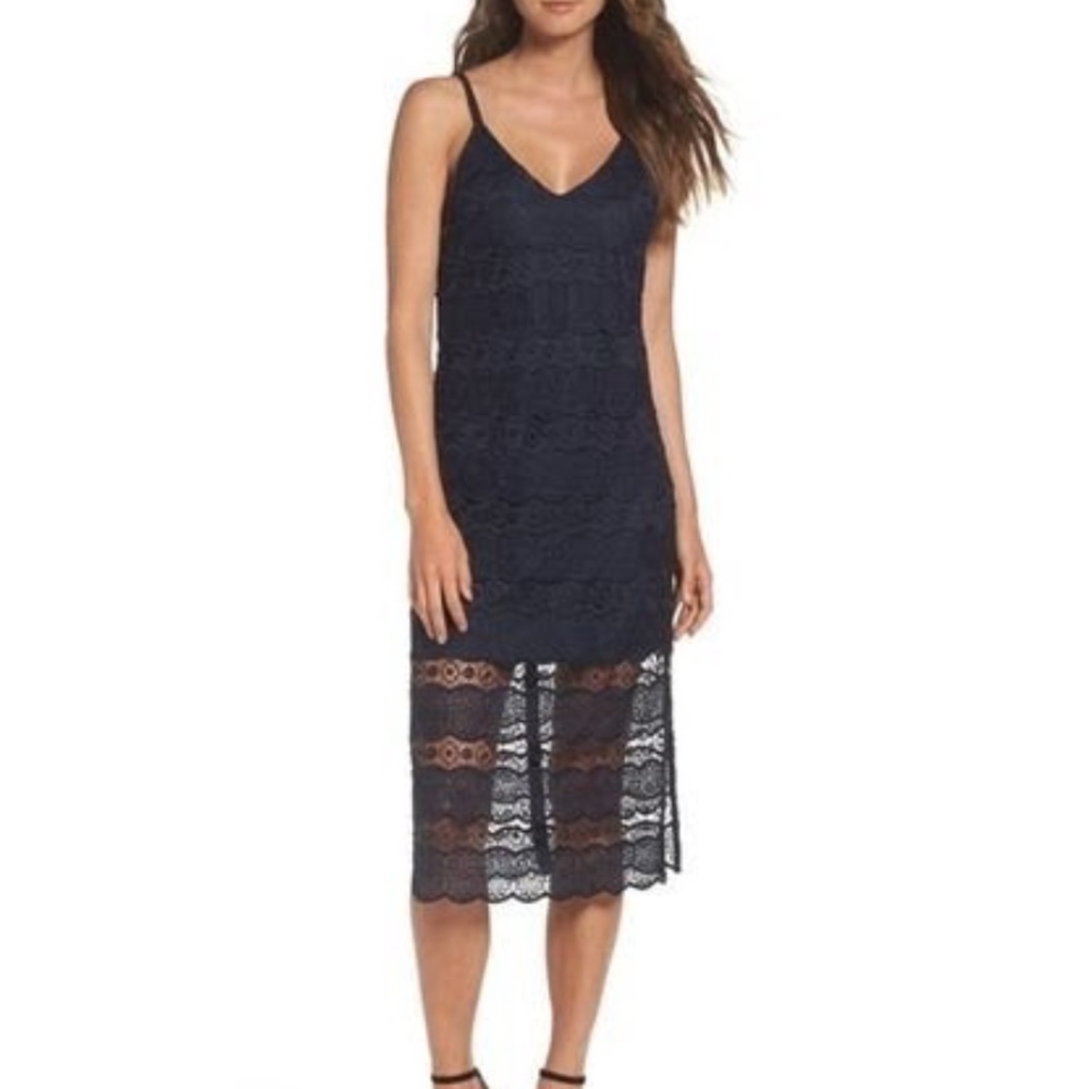 BETSY JOHNSON | Navy Blue Lace Dress